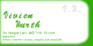 vivien wurth business card